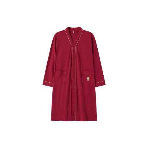 Mulong Family Банные халаты Мужской Красный