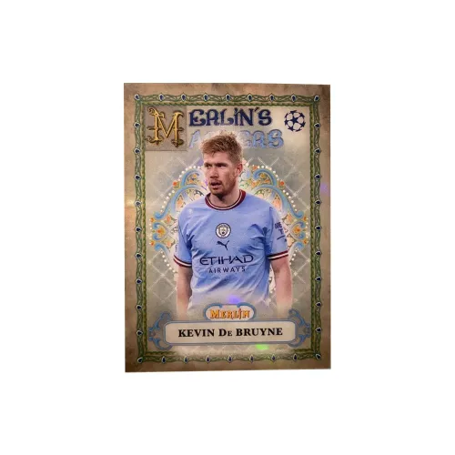 Topps Де Брюйне 2023 Merlin Manchester City Мастер's Special Card Silver Folded Star Card Quality Card Guaranteed