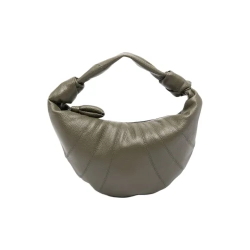 Lemaire Коровья кожа Круассан Сумка Сумка Сумка через плечо Мини Женская Оливково-зеленая