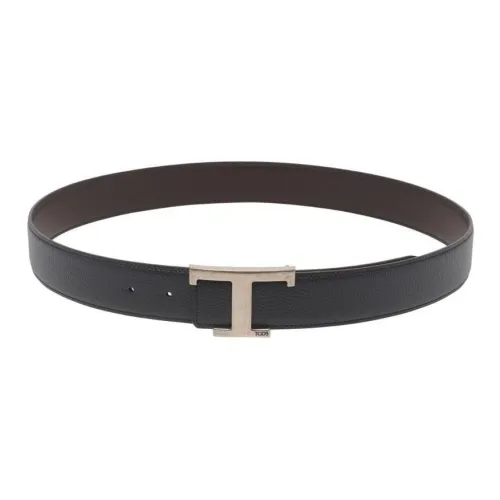 TOD'S Телячья кожа Кожаные ремни Мужской Синий