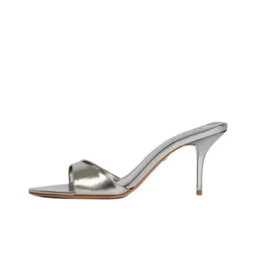 Schutz Слипоны 7,5 см Женские Серебряные