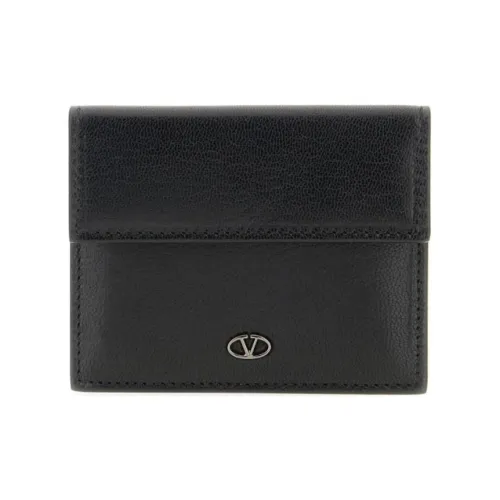 Valentino Кожа Держатель для карт Мужской Черный