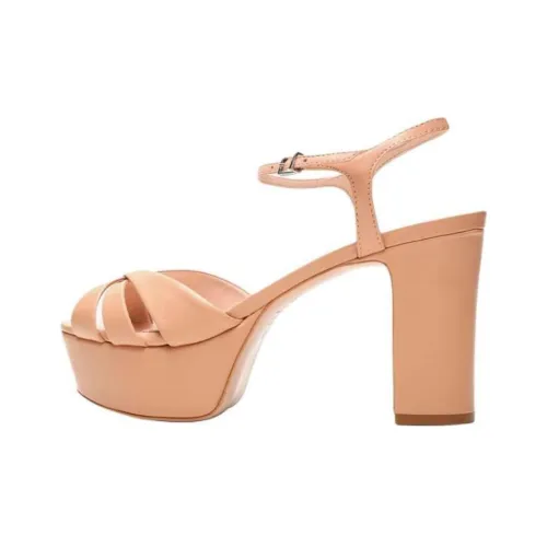 Schutz Keefa One Ремень Сандалии 10,5 см Женские Бежевые