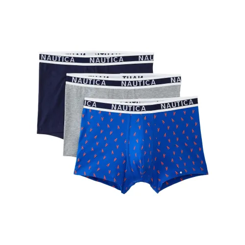 NAUTICA Эластичный хлопок Boxer Trunks Men's Underwear 3 Pack