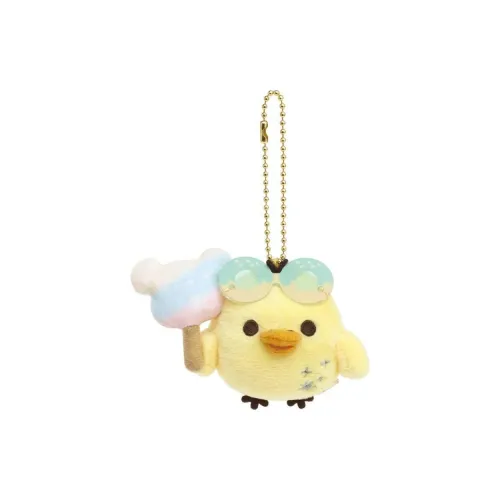 SAN X Рилаккума Персонаж Puff Курица Рилаккума Уморительная Кукла в Парке Развлечений Плюшевая Подвеска 5 см Рекомендуемый Рост