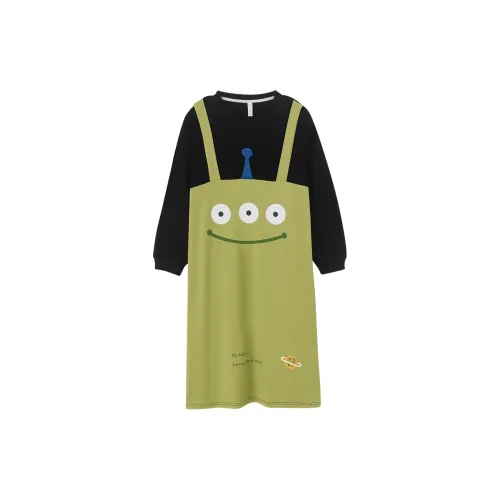 ROUKEER Ночная сорочка Женская Светло-зеленая