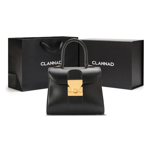 Clannad Сумка через плечо из коровьей кожи маленькая женская черная