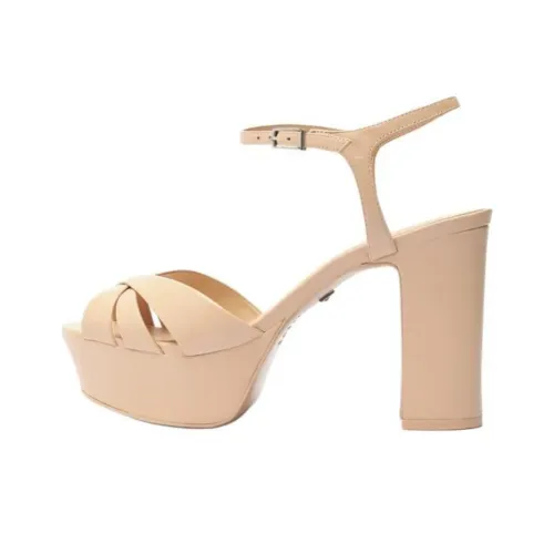 Schutz Keefa One Ремень Сандалии 10,5 см Женские Бежевые