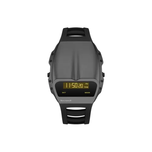 IB BENLYDESIGN X70702G3 Электронный механизм Силиконовый ремешок Часы Мужские Желтый циферблат часов