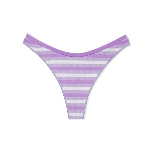 Victoria's Secret Розовый Бесшовный Высокий-Воротник Стринг-Трусы P C S P Нижнее белье Женские 1 Пачка Фиолетовый