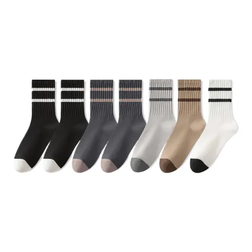 Носки Lan Miao Crew для мужчин упаковка из 7 пар