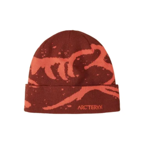 Arcteryx Переработанный полиэстер Шапки-бини Унисекс Красный