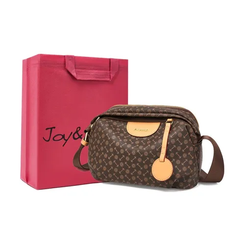 Joy Mario ПВХ Монограмма Fashion Casual Легкий Практичный Коммутирование Стандартный Женский Кофе Экрю Матча