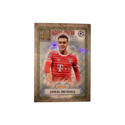 Topps 2023 Merlin Bayern Musiala Мастерская карта Серебряная фольга Звезда карта качество гарантировано спортивные карты 1 шт