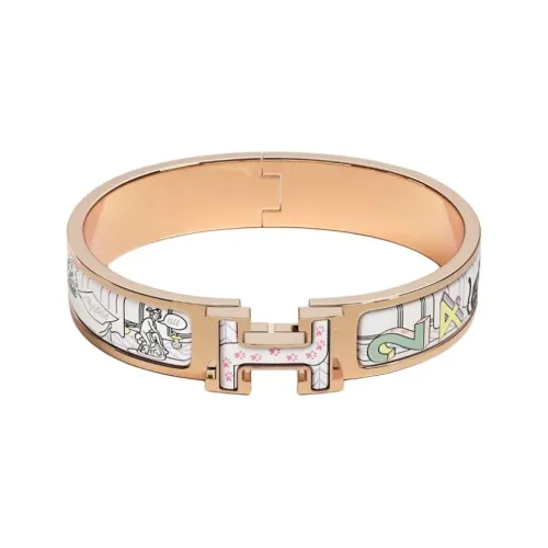 HERMES Браслеты с розовым золотом покрытие женские золото