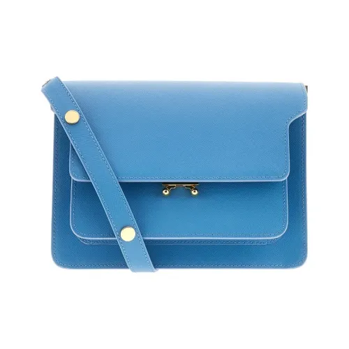 MARNI Кожа Сумка через плечо Сумка на плечо Средняя Женская Синяя