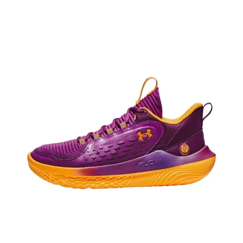Under Armour Flow Breakthru Баскетбольные кроссовки Низкий Топ Фиолетовый Женские