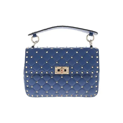 Valentino Шипы Дизайн Одно плечо Сумка Женская Морской синий