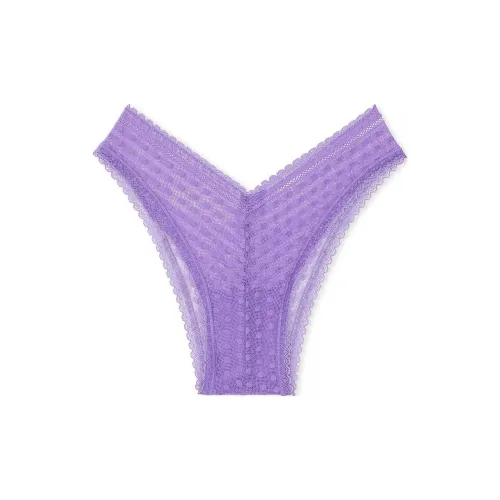 Victoria's Secret Розовый Wink V Передняя часть Бразильские трусы Wysteria Фиолетовый Нижнее белье Женские 1 упаковка Глициния