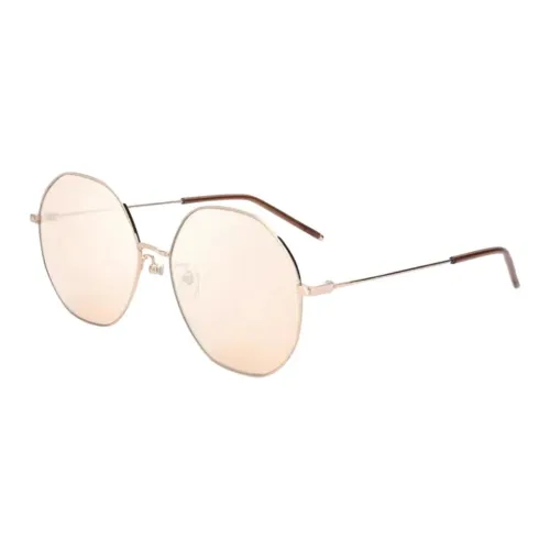 JINS Металл Круглые Солнцезащитные очки Унисекс Розовое золото