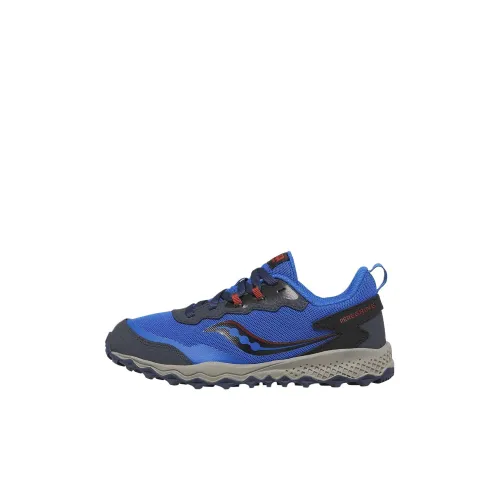 Saucony Slip-resistant Abrasion-resistant Low Top Детские тренировочные кроссовки Blue Baby