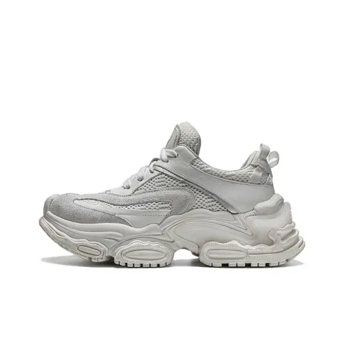 NAUTICA Противоскользящие Устойчивые к истиранию Дышащие Увеличивающие высоту Низкие кеды с толстой подошвой Женские Белые