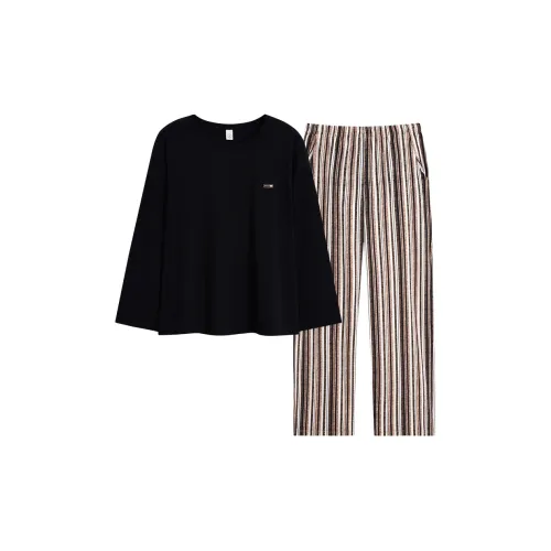 Sha Qian Пижамный комплект женский черный