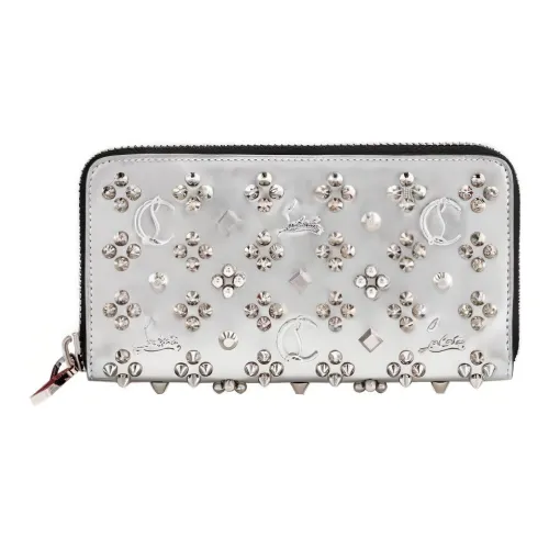 CL LUBOTING Натуральная кожа Кошелек Стандартный Мужской Серебряный