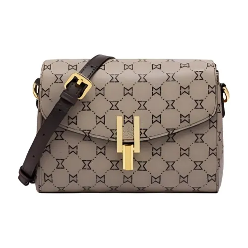 MashaLanti Сумка через плечо из ПВХ маленькая сумка на плечо женская светло-кофейного цвета