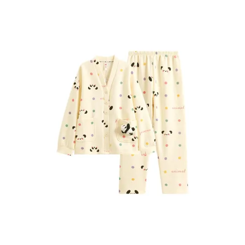 FENTENG Пижамный комплект женский светло-желтый