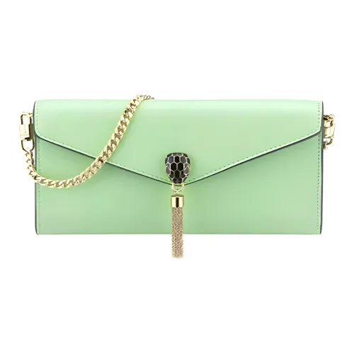 BVLGARI Serpenti Forever Кожа Одно плечо Клатч Стандартный Женский Зеленый