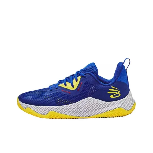 Under Armour Hovr Splash 3 Баскетбольные кроссовки Низкий топ Синий/Желтый/Белый Мужской