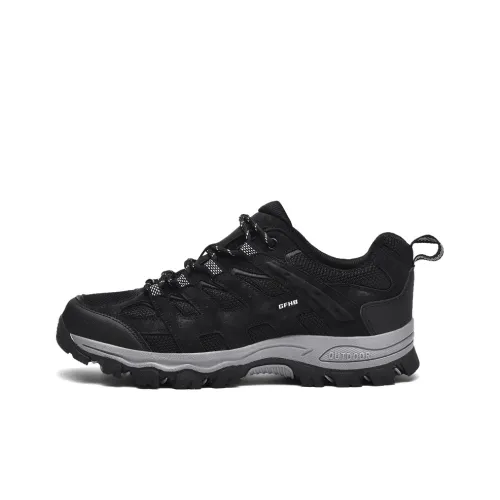 Kung Fu Partners Slip-resistant Abrasion-resistant Anti-twist Grip Puncture-resistant Low-top Hiking Shoes Men's