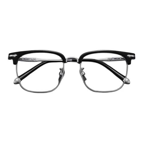 KODAK Титановый сплав Оправа «брови» Оправы для очков Унисекс Черный Серебряный