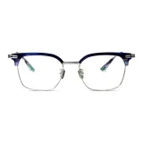 Синий и серебристый