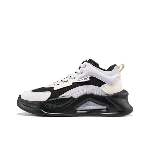 361° Jincheng Slip Resistant Abrasion Resistant MID Top Скейтборд Кроссовки Женские Черный Серый