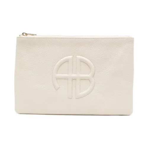 Anine Bing Телячья кожа Клатч Женские Песочно-бежевый