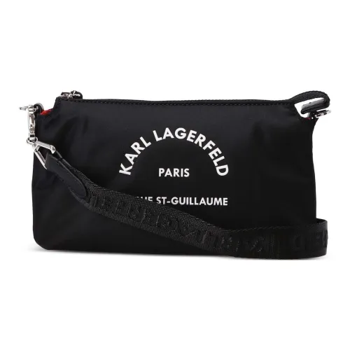 Karl Lagerfeld Переработанный нейлон Сумка через плечо Женская Черная