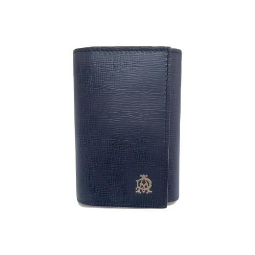 Dunhill Кожа Key Pouch Мужской Морской синий