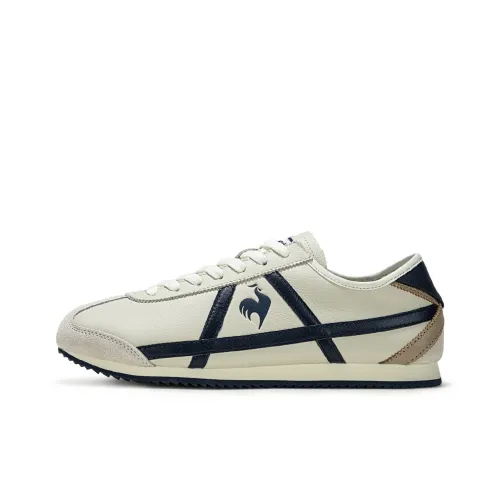 Le Coq Sportif Износостойкий и Легкий Низкий Топ Повседневная Обувь Женская Бежевая Синяя