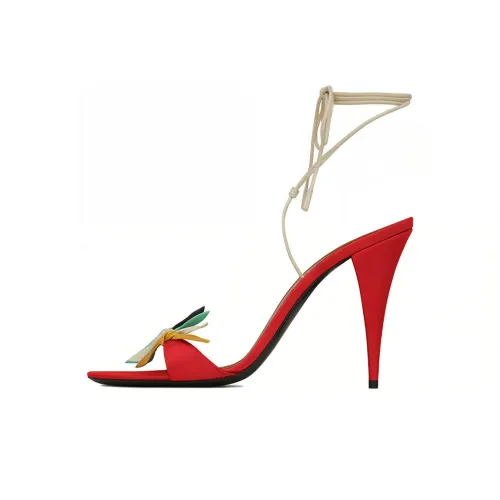 SAINT LAURENT Эльза One Ремешок Сандалии Женские Красные