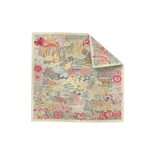 HERMES Шарфы из шелка Tutowy Женские Ванильный