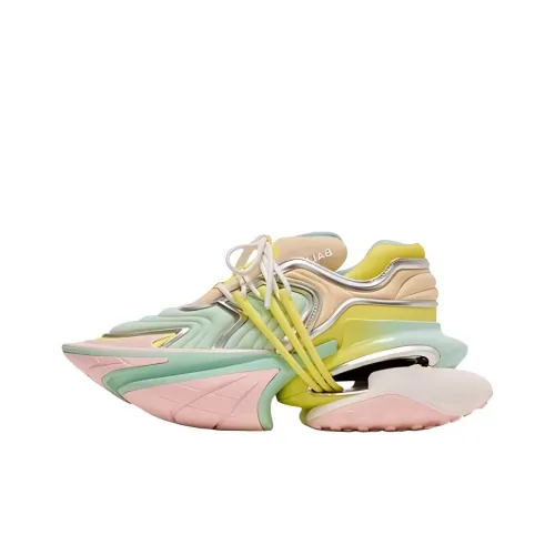 BALMAIN Unicorn Low-Top Creepers Желтый Зеленый Женские
