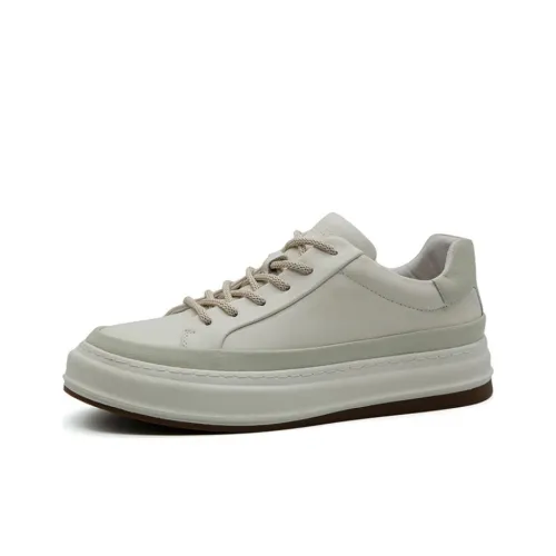 Auron Slip-resistant Abrasion-resistant Breathable Low-Top Skateboard Shoes Men's White Аурон противоскользящий устойчивый к истиранию дышащие низкие кеды для скейтбординга мужские белые