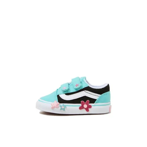 Vans Old Skool Collection Низкие кеды для малышей Черный Синий Infant и Toddler