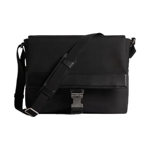 Dunhill Ткань Курьерская Сумка Сумка через плечо Мужская Черная