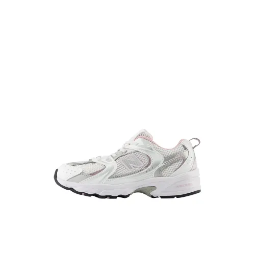 New Balance NB 530 Детские беговые кроссовки Низкий Топ Белый И Медиевальный Розовый Для дошкольников