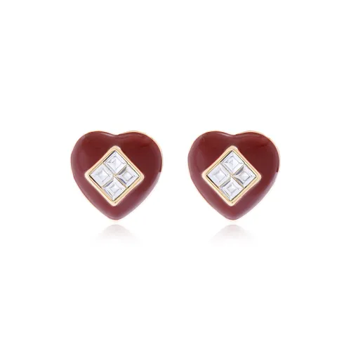 Серьги-гвоздики Vegetarian из серебра S925 унисекс