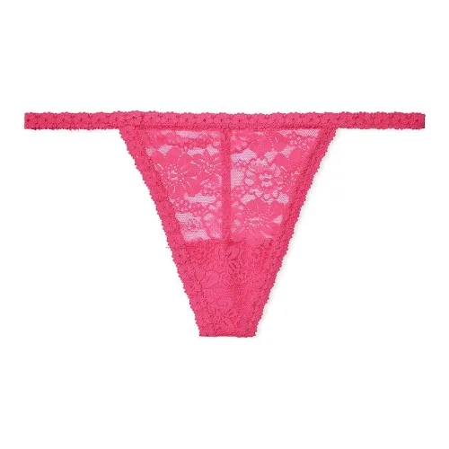 Victoria's Secret Розовый Wink V STRING Трусики Кармин Розовый Нижнее белье Женское 1 Пачка Розово-рубиновый