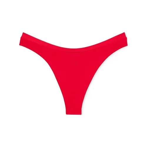 Victoria's Secret Розовый Бесшовный Высокий-Воротник Стринговые Трусы Красный Перец Женские Нижнее Белье 1 Пачка Красный